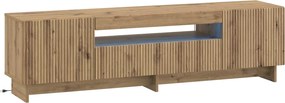 vidaXL Ντουλάπα LED Τηλεόρασης Artisan Δρυς Επεξεργασμένο Ξύλο