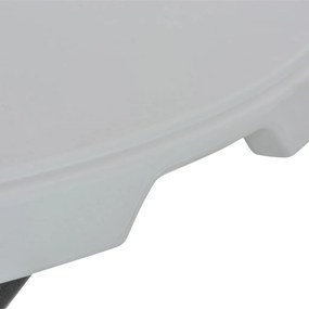 vidaXL Τραπέζι Μπαρ Πτυσσόμενο Λευκό 80 x 110 εκ. από HDPE