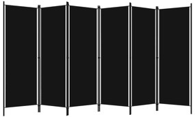 vidaXL Διαχωριστικό Δωματίου με 6 Πάνελ Μαύρο 300 x 180 εκ.