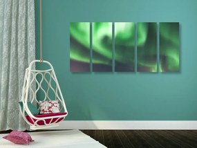 Εικόνα 5 μερών όμορφο πράσινο σέλας - 200x100