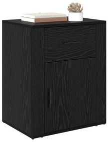 vidaXL Κομοδίνο Μαύρη Οξυά 35 x 50 x 60 εκ Επεξεργασμένο ξύλο