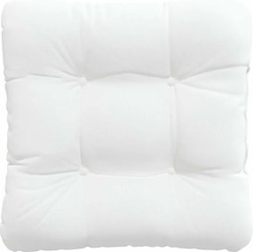 vidaXL Μαξιλάρια καθισμάτων 4 pcs Λευκό 45 x 45 x 12 εκ. ύφασμα
