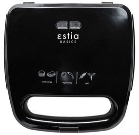 ESTIA ΤΟΣΤΙΕΡΑ BLACK PLUS 2 ΘΕΣΕΩΝ 750w ΜΑΥΡΗ