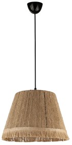 Φωτιστικό οροφής Vadi Megapap E27 από σχοινί μονόφωτο χρώμα φυσικό 30x30x75εκ.