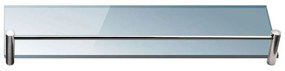 Ραφιέρα Μπάνιου Διάφανη Mensole 0644 40cm Clear Karag Ανοξ.Ατσάλι,Γυαλί