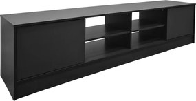 Έπιπλο τηλεόρασης Tivia pakoworld ανθρακί 180x35x41.5εκ