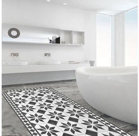 Διάδρομος Βινυλίου Old Style Carpet - M 83085 Ango-83085-Μαύρο-Λευκό 83085