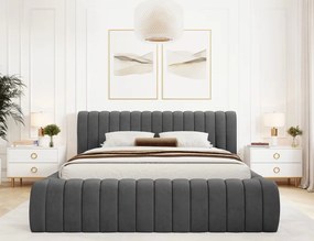 Επενδυμένο κρεβάτι Carlito-Mauro-180 x 200