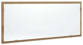 vidaXL καθρέφτης μπάνιου LED Artisan Oak Κατασκευασμένο ξύλο