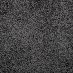 Χαλί Shaggy με Ψηλό Πέλος Μοντέρνο Ανθρακί 200x200 εκ. - Ανθρακί