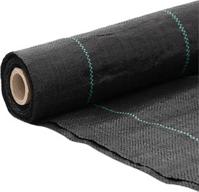 vidaXL Μεμβράνη Εδαφοκάλυψης Μαύρη 1x50 μ. από Πολυπροπυλένιο