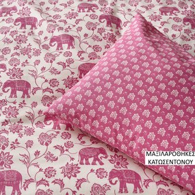 Ζεύγος Μαξιλαροθήκες (50x70) Kentia Versus Barat 20 Fuchsia
