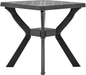 vidaXL Τραπέζι Bistro Ανθρακί 70 x 70 x 72 εκ. Πλαστικό