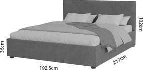 Κρεβάτι Billy Γκρι 180x200cm