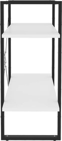 vidaXL Βιβλιοθήκη με 2 Ράφια Λευκή 80 x 30 x 70 εκ. από Επεξ. Ξύλο