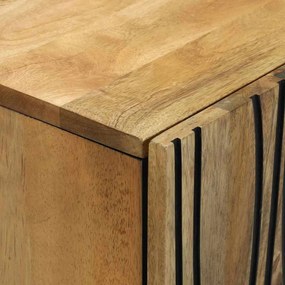 vidaXL Πλαϊνό γραφείο Καφέ 60 x 33.5 x 75 εκ. Μασίφ ξύλο μάνγκο