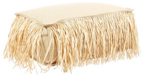 Πούφ Outdoor MX HOME Tahiti Coussin de sol S raphia frange-00N3