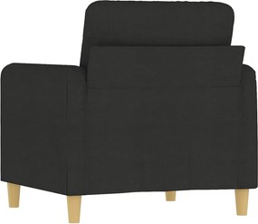 vidaXL Πολυθρόνα Μαύρη 60 εκ. από Ύφασμα