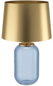 Φωτιστικό Επιτραπέζιο Cuite 390064 Φ35x60,5cm 1xE27 40W Petrol-Brass Eglo Steel,Glass