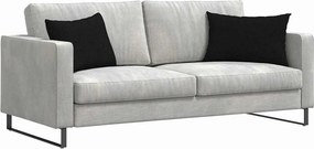 vidaXL Μαξιλάρι Καναπέ 2 pcs Μαύρο 60 x 40 cm ύφασμα