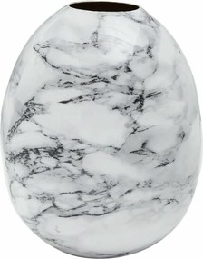 Βάζο DKD Home Decor Μέταλλο Καφέ Λευκό Μάρμαρο Σύγχρονη (13 x 13 x 16 cm) (x2)