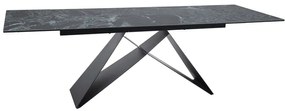 STÓŁ WESTIN CERAMIC MORSKI VERDE ALPI / CZARNY MAT (160-240)X90 DIOMMI-80-3798