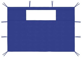 vidaXL Πλαϊνά για Κιόσκι με Παράθυρα 2 τεμ. Μπλε