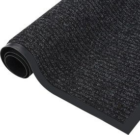 vidaXL Πατάκι Εισόδου Ριγέ Ανθρακί 40 x 60 εκ.