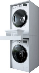 Έπιπλο Μπάνιου Λευκό Oak KD113 65x66,6x189