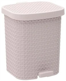 Click Πλαστικό Καλαθάκι Μπάνιου 12lt Ροζ Pl 26x27x33 cm