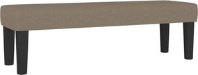 vidaXL Κρεβάτι Boxspring με Στρώμα Taupe 140x200 εκ. Υφασμάτινο