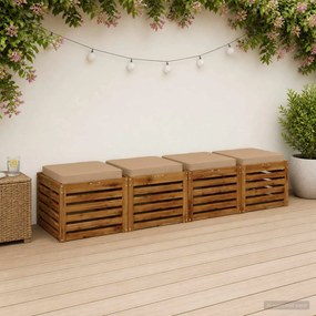 vidaXL Μαξιλάρια καθιστικού 4 κομματιών VUGHT 4 pcs 100% Πολυεστέρας