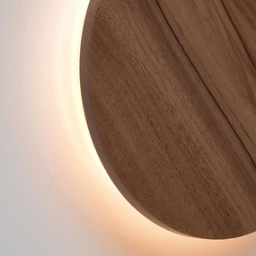 Απλίκα Τοίχου LED Aca Eclipse ZM1705LEDWDW Dark Wood
