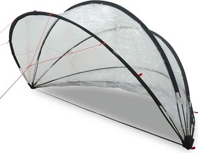 vidaXL Θόλος πισίνας 336 x 322 x 160 εκ. PVC Διαφανές
