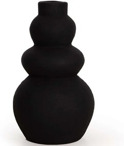 Διακοσμητικό Βάζο Than 0750003 18x27cm Black Soulworks Clay