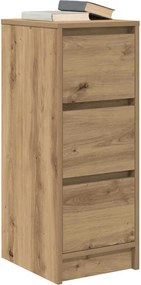 vidaXL Ντουλάπι τεχνίτης Δρυς 29,5x34x76 εκ. Επεξεργασμένο Ξύλο