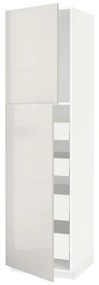 METOD/MAXIMERA ψηλό ντουλάπι με 2 πόρτες/4 συρτάρια, 60x60x220 cm 994.661.32