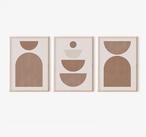 Πίνακας Loana pakoworld τρίπτυχος με ψηφιακή εκτύπωση και πλαίσιο 33x1.5x48εκ