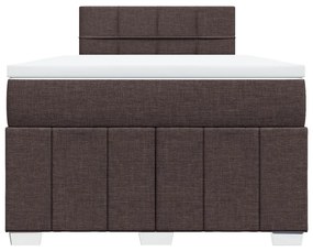 ΚΡΕΒΑΤΙ BOXSPRING ΜΕ ΣΤΡΩΜΑ ΣΚΟΥΡΟ ΚΑΦΕ 120X190 ΕΚ ΥΦΑΣΜΑΤΙΝΟ 3289310