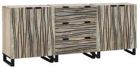 vidaXL Σετ Επίπλων Μπάνιου με συρτάρι 3 pcs Λευκό 180 x 33 x 75 εκ.