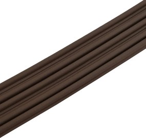 vidaXL Αυτοκόλλητη σφραγίδα παραθύρου 9 x 6 mm 100 m Καφέ EPDM αφρός