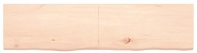 vidaXL Ράφι Τοίχου 160x40x(2-4) εκ. από Ακατέργαστο Μασίφ Ξύλο Δρυός