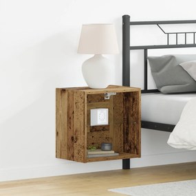 vidaXL Floating Shelf από παλιό ξύλο 40x28,5x40 εκ. Κατασκευασμένο από MDF
