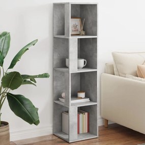 vidaXL Ντουλάπι Γωνία Γκρι Σκυρ. 33 x 33 x 132 εκ. από Μοριοσανίδα