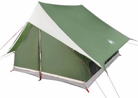 vidaXL Οικογενειακή Σκηνή Πράσινο και Λευκό 256 x 256 x 185 εκ