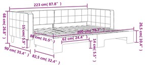 ΚΑΝΑΠΕΣ ΚΡΕΒΑΤΙ ΣΥΡΟΜΕΝΟΣ ΡΟΖ 80 X 200 ΕΚ. ΒΕΛΟΥΔΙΝΟΣ 3196687