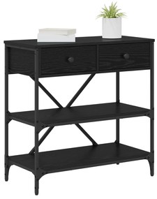 vidaXL Τραπέζι Κονσόλας Μαύρη Δρυός 75x34.5x75 εκ. Κατασκευασμένο από Ξύλο