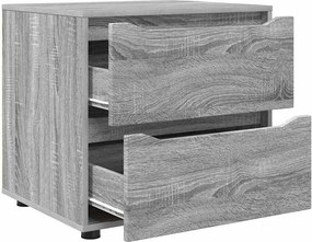vidaXL Ντουλάπι αποθήκευσης Γκρίζο Σονομα 60 x 48 x 57 εκ