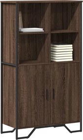 vidaXL Ντουλάπι Καφέ Δρυς 79,5x35,5x137,5 εκ. Επεξεργασμένο Ξύλο