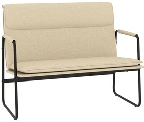 vidaXL Πάγκος Κρεμ 100 x 64 x 80 εκ. Υφασμάτινος